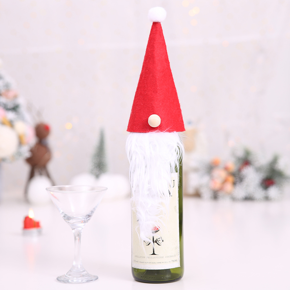 Non-woven Faceless Doll Bottle Cover Sets Wine Bottle Sleeve